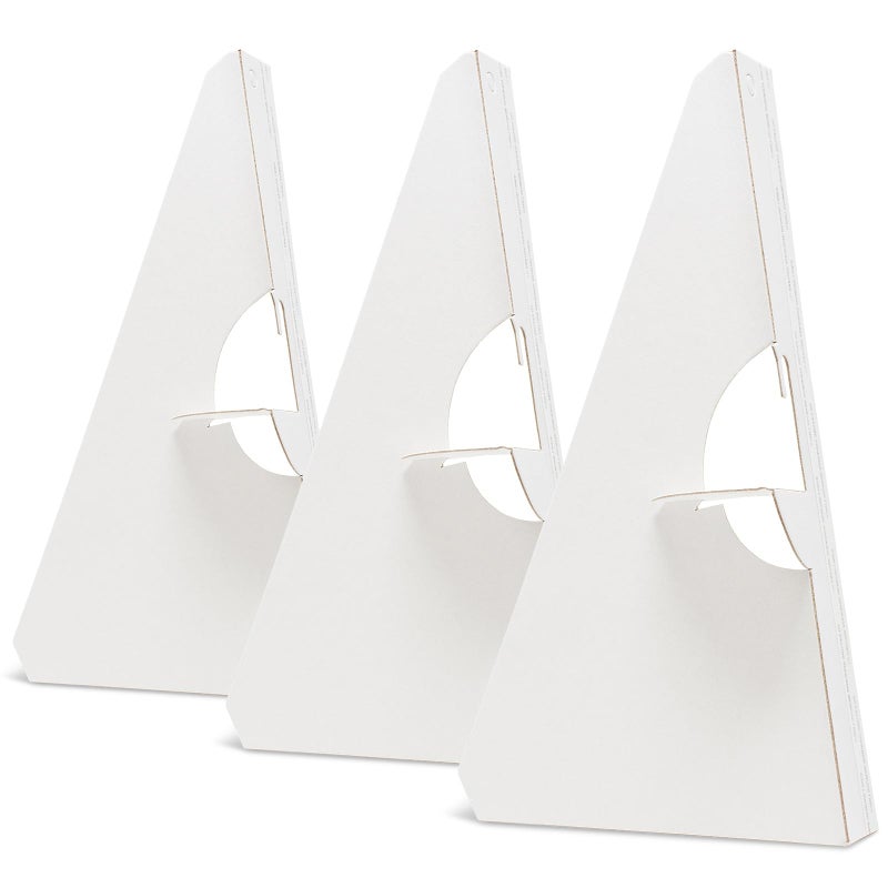 لينيكو Lineco، 50 عبوة من الورق المقوى مقاس 9 بوصة، حامل جناح فردي ذاتي اللصق، لافتات عرض، بطاقات، صور فوتوغرافية، كتيبات، ملصقات، مشاريع حرفية، أبيض - Image 1